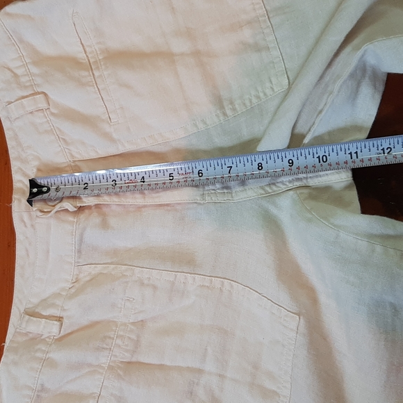So Blue Sigrid Olsen 100% linen cropped pants. - Picture 5 of 9
